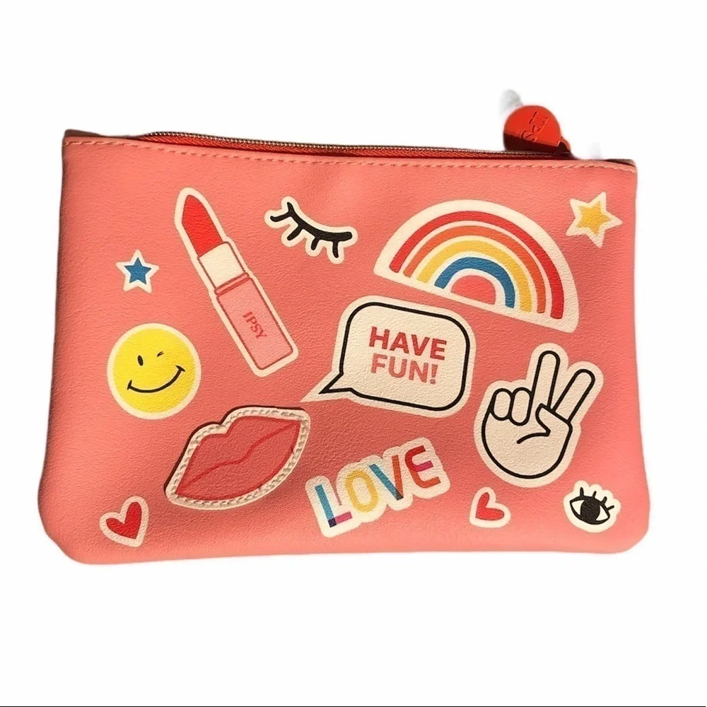 Ipsy Cosmetic Makeup Bag Y2K PoP Icons Emoji Bag